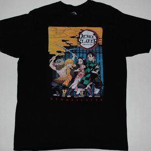 Bioworld Demon Slayer Men's Kimetsu No Yaiba Poster Adult T-Shirt